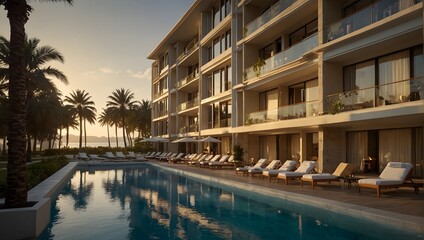 beeautiful luxury hotel with pool