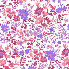 floral Pattern Design Art Blossom Illustration Vector Art , Suitable for fabric Textille Print