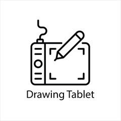 Drawing Tablet  Vector icon