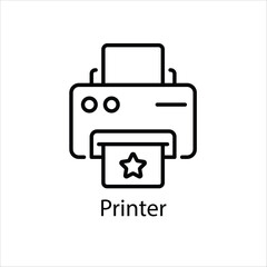 Printer  Vector icon