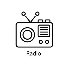 Radio Vector icon 