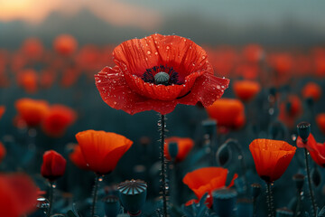 Obraz premium Red Poppy 