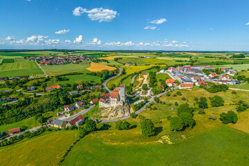 Sommerabend im württembergischen Härtsfeld nahe Katzenstein bei Dischingen