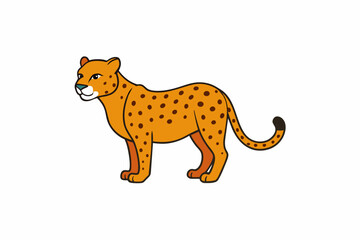 jaguar cartoon vector illustration