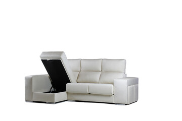 leather sofa isolated