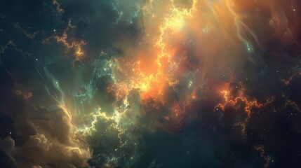 Fototapeta premium Ethereal glows from unseen sources soft radiance wallpaper