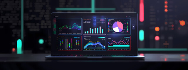 Obraz premium Interactive Data Solutions: Dynamic Business Tools