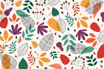Autumn Floral Pattern
