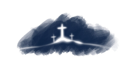 cross drawings for background religious concept illustration Can be applied to media and design work.