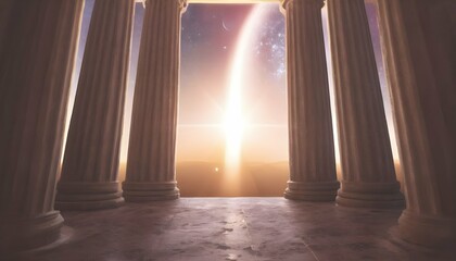 A celestial gateway framed by pillars of pure ligh upscaled_6
