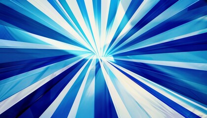 A retro-inspired abstract design with stripes and patterns in shades of blue, creating a vibrant and artistic background for modern graphic projects