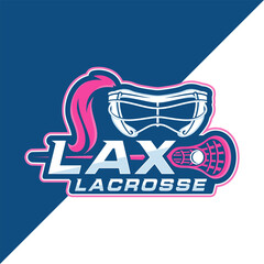 Lacrosse Logo Image Design Vector