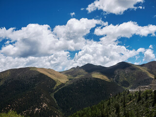 clouds over the mountains in plateau