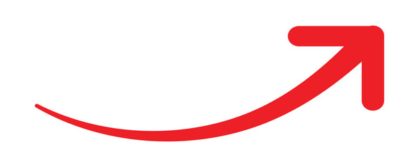 Long arrow vector icon. Red horizontal double arrow. Vector design. 22.11