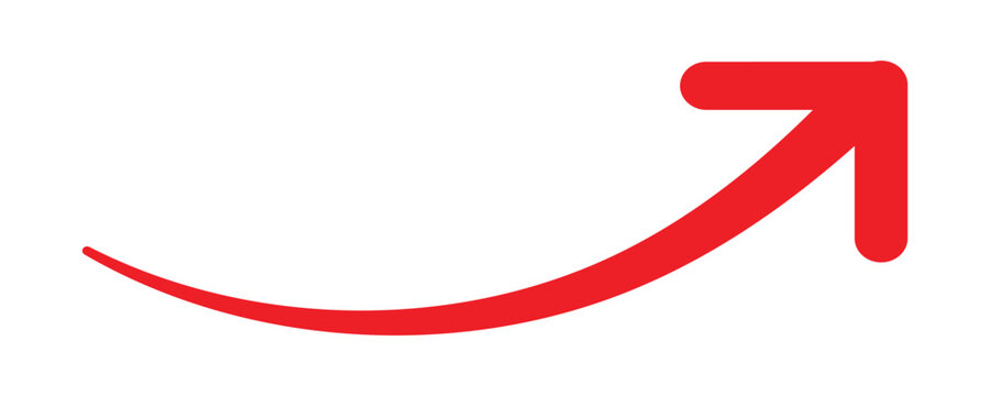 Long arrow vector icon. Red horizontal double arrow. Vector design. 22.11