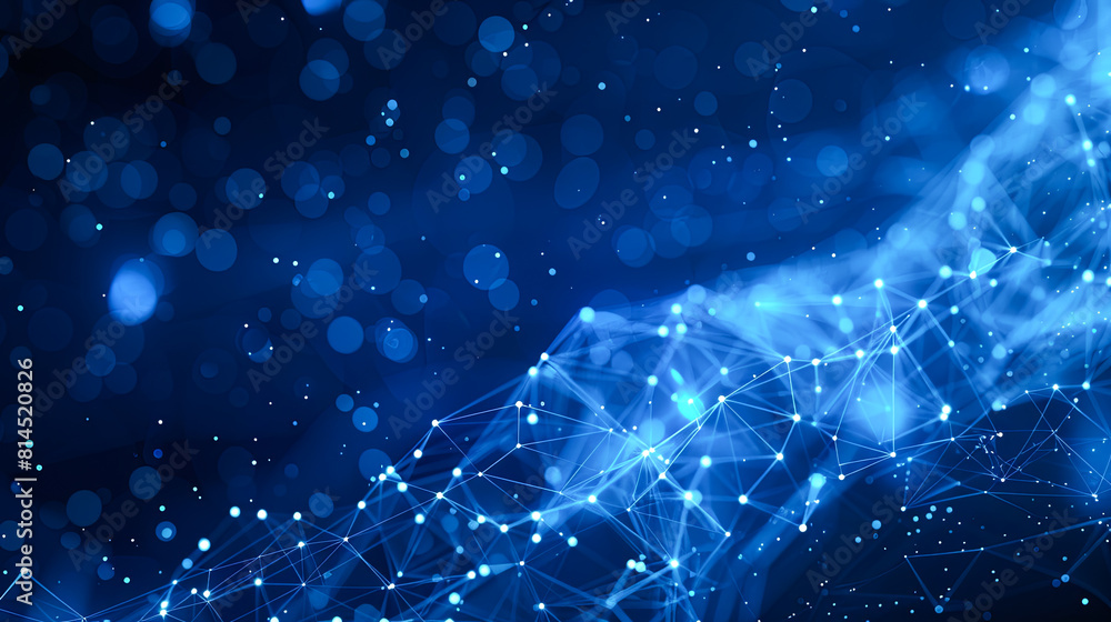 Aufkleber abstract technology background. network connection structure. big data visualization. 3d rendering