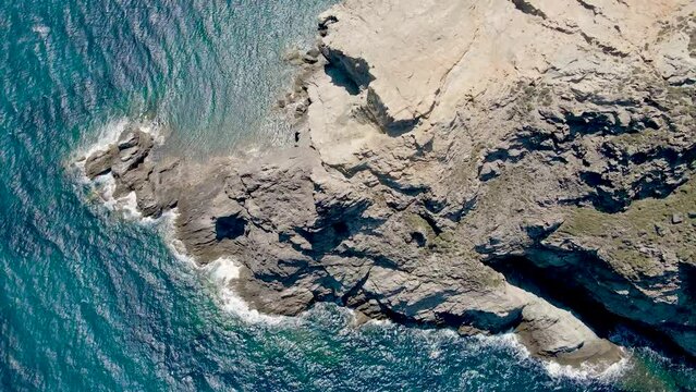 Aerial footage of Potamia in Evia Greece
