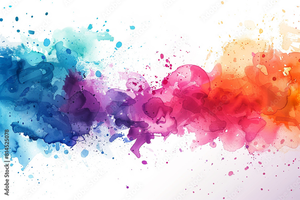 Poster abstract colorful paint splashes background vector illustration on a white background a modern desig