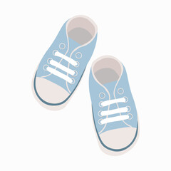children's shoes blue sneakers booties for a newborn boy