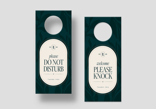 Luxe Door Hanger Layout for Hotel Resort