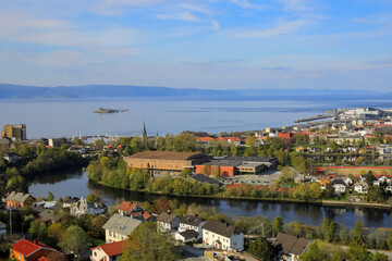 Aerial view of Trondheim, Norway