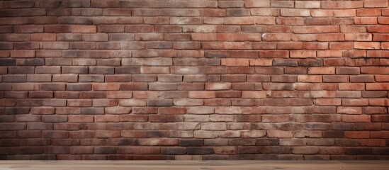 Obraz premium The brick wall provides a solid background with ample copy space for images