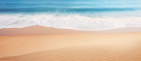 Copy space image of sand along the beautiful Mediterranean coastline