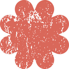 Retro Bold Grunge Shape Design Element 