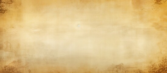 Fototapeta premium The background has a yellowed color resembling the texture of old paper creating a copy space image