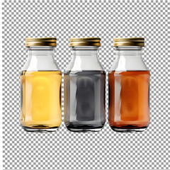 Realistic Detailed 3d Glass Bottles with Alcoholic Drink.