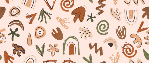 Hand drawn abstract arts vector element collection. Organic Shapes and brush design for cover, banner background. social post and stories background decoration, print, wallpaper. Vector illustration