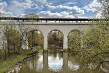 Rostokinsky Aqueduct, also known as the Millionth Bridge, is a stone aqueduct across the Yauza...