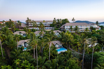 Aerial view of Panwa beach in Phuket, Thailand