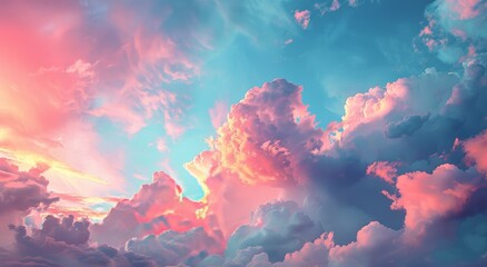 Colorful Sky and Bright Sun