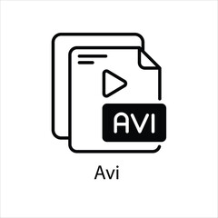 Avi Vector icon
