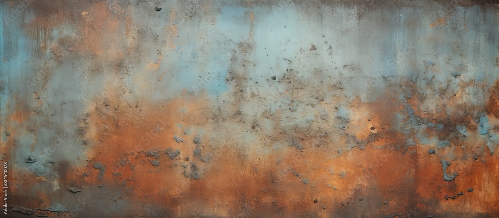 Aufkleber A grungy texture background with an aged and corroded metal surface perfect as a copy space image