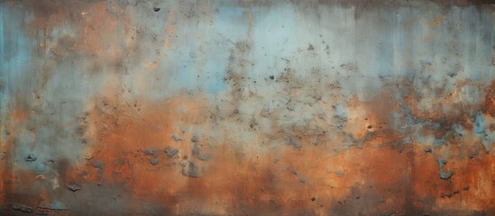 A grungy texture background with an aged and corroded metal surface perfect as a copy space image