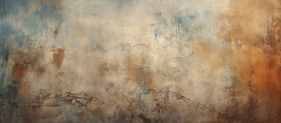 Wide rough background with copy space image showcasing a beautiful vintage aesthetic The abstract grunge decorative stucco wall texture adds an artistic touch