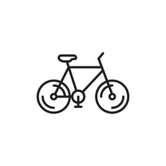 Fototapeta premium Bicycle icon design with white background stock illustration