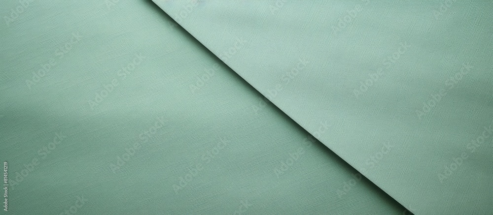 Aufkleber Light green paper sheets with a textured background perfect for a copy space image