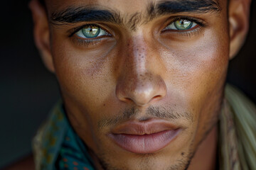 Generative AI picture Portrait of traditional arabian person people in ethnic clothes in real life