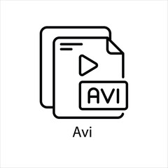 Avi Vector icon