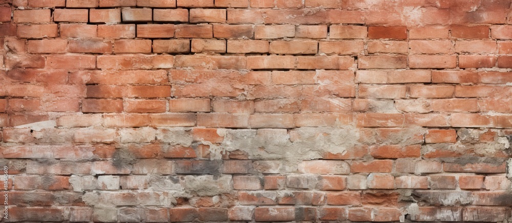 Poster a brick wall provides a textured and captivating background for your copy space image
