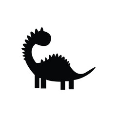 Silhouette of a tyrannosaurus dinosaur vector 