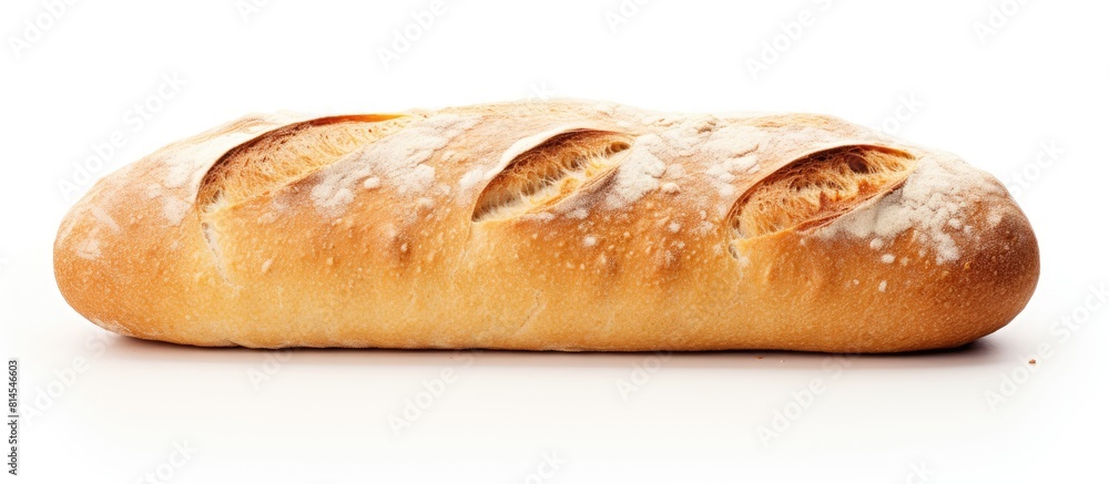 Aufkleber a copy space image of bread placed on a white background