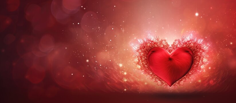 A stunning Valentine s Day card featuring a heart with ample space for a customized message or image