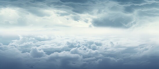 Fototapeta premium A dramatic filter enhances the overcast texture of the clouds in the image providing a striking copy space