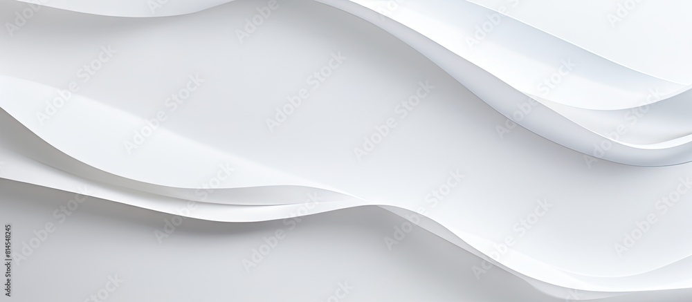 Poster a copy space image of a white paper placed on a white background