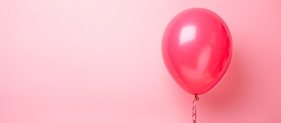 Minimal concept of an exceptional balloon watermelon idea showcased on a pastel pink backdrop providing ample copy space for creative additions