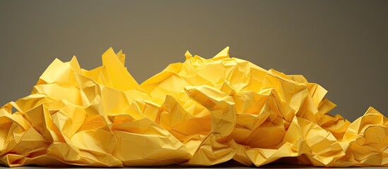 A copy space image featuring a crumpled yellow paper as the background 78 characters